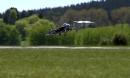 F 15涡喷模型飞机降落时炸机